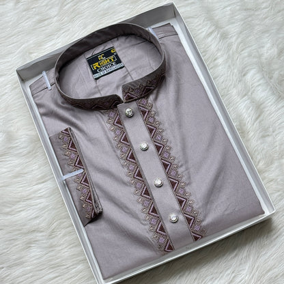 ইন্ডিয়ান অরজিনিয়ান আরামদায়ক সাটন কটন পাঞ্জাবি কোড - 293