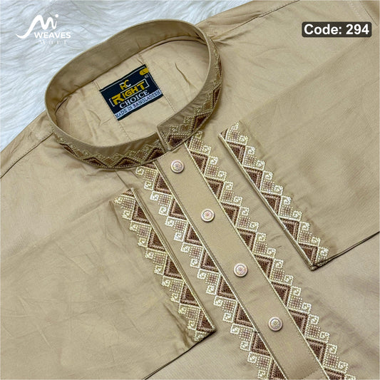 ইন্ডিয়ান অরজিনিয়ান আরামদায়ক সাটন কটন পাঞ্জাবি কোড - 294