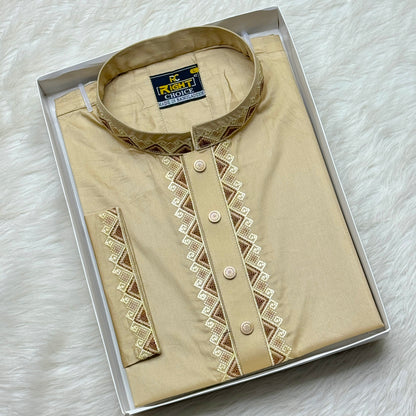 ইন্ডিয়ান অরজিনিয়ান আরামদায়ক সাটন কটন পাঞ্জাবি কোড - 294