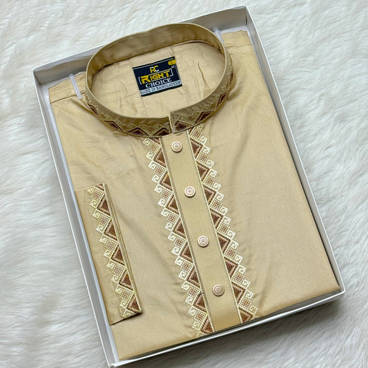 ইন্ডিয়ান অরজিনিয়ান আরামদায়ক সাটন কটন পাঞ্জাবি কোড - 294