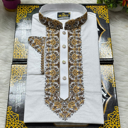 আদি ধুতি টিস্যু সুতি আরামদায়ক পাঞ্জাবি কোড - 29