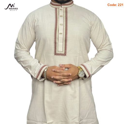 Elegant Embroidered Panjabi – Elegant and Easy to Wear 221