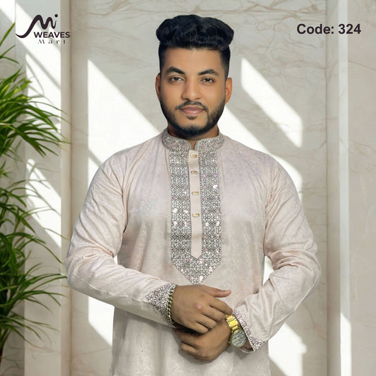 প্রিমিয়াম লাক্সারী সুতি কাপড়ের পাঞ্জাবি – 324