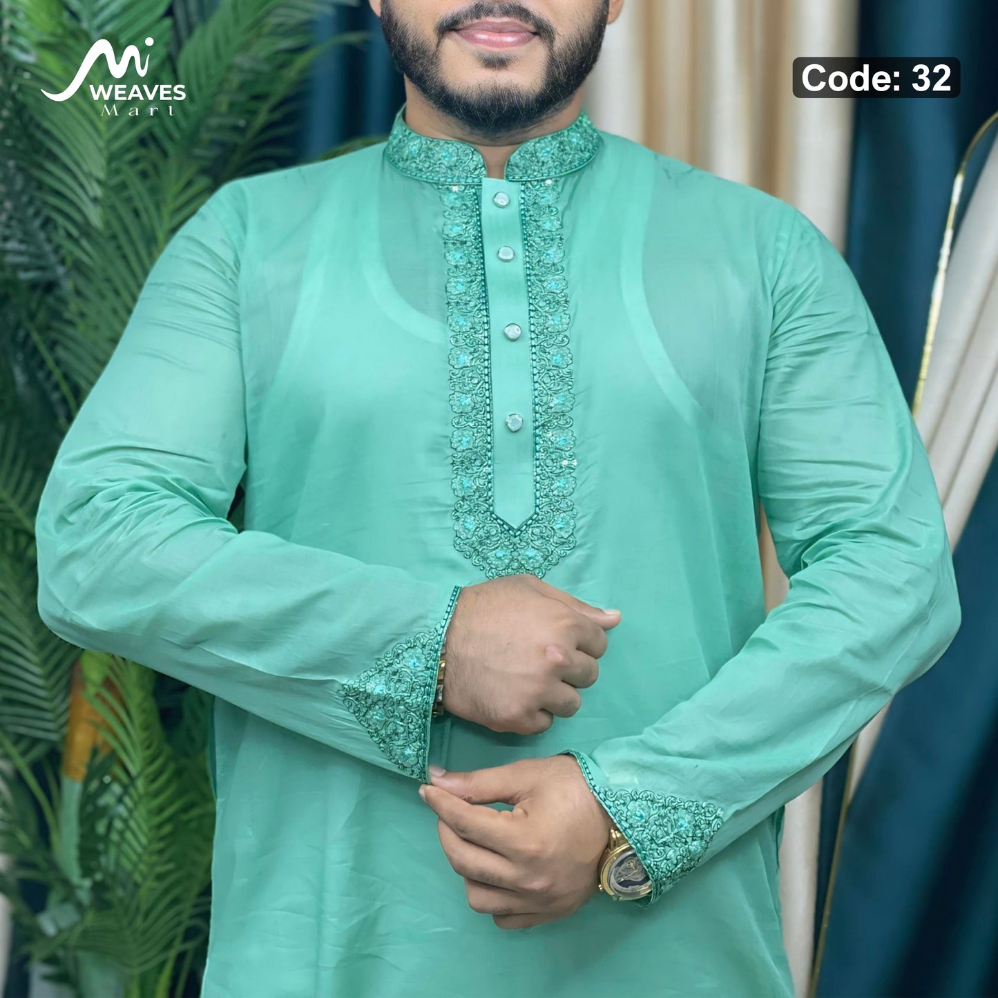 আদি ধুতি আরামদায়ক পাঞ্জাবি কোড - 32