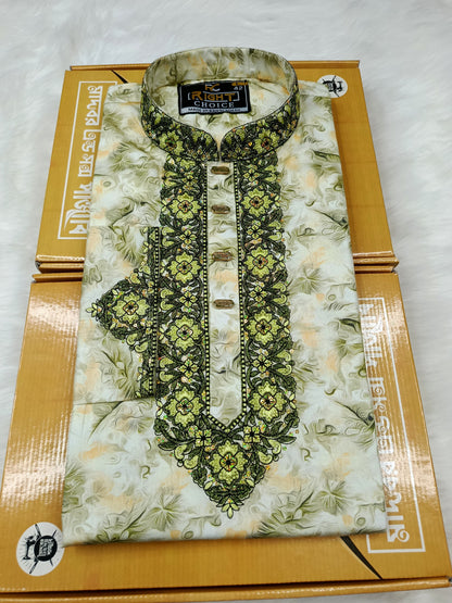 Digital Print Panjabi – Soft Cotton with Stylish Prints - 343