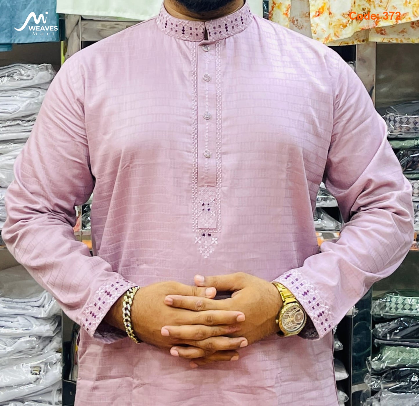প্রিমিয়াম সুতি কাপড়ের পাঞ্জাবি - 372