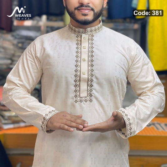 প্রিমিয়াম সুতি আরামদায়ক পাঞ্জাবি কোড - 381