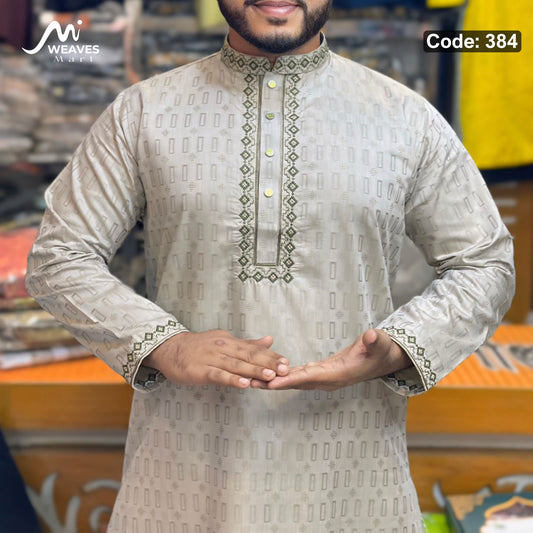 প্রিমিয়াম সুতি আরামদায়ক পাঞ্জাবি কোড - 384