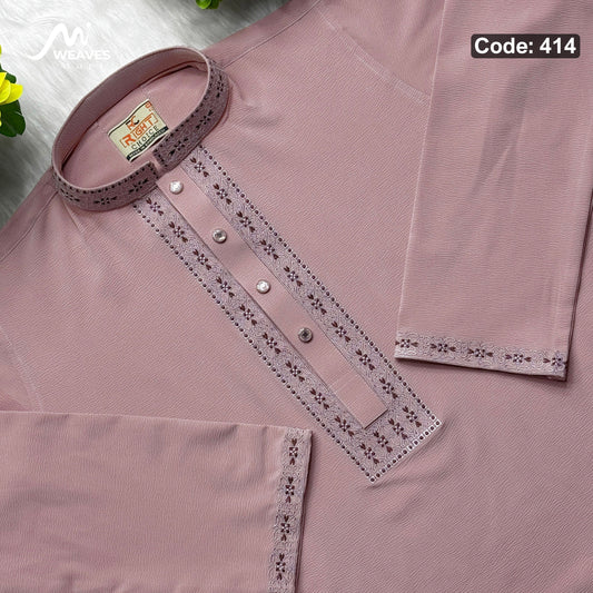 প্রিমিয়াম চায়না জাফরান পাঞ্জাবি কোড- 414