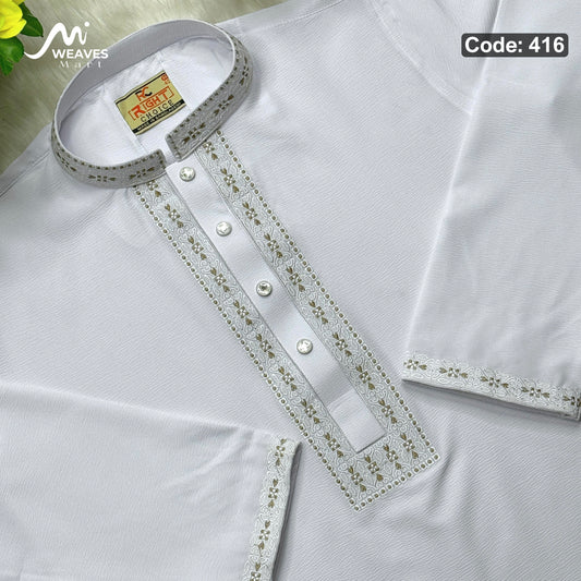 প্রিমিয়াম চায়না জাফরান পাঞ্জাবি কোড- 416