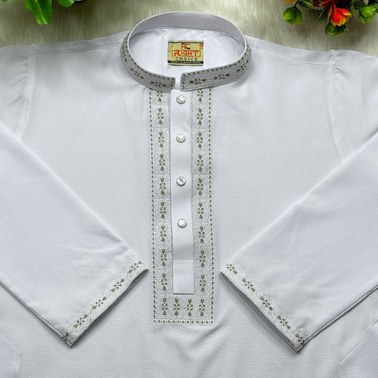 প্রিমিয়াম চায়না জাফরান পাঞ্জাবি কোড- 416