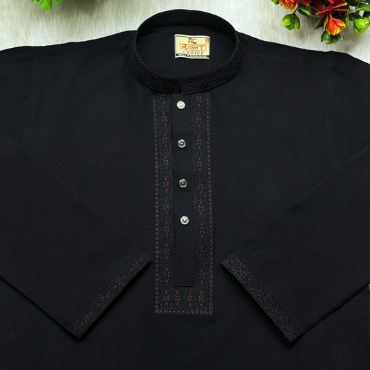 প্রিমিয়াম চায়না জাফরান পাঞ্জাবি কোড- 417