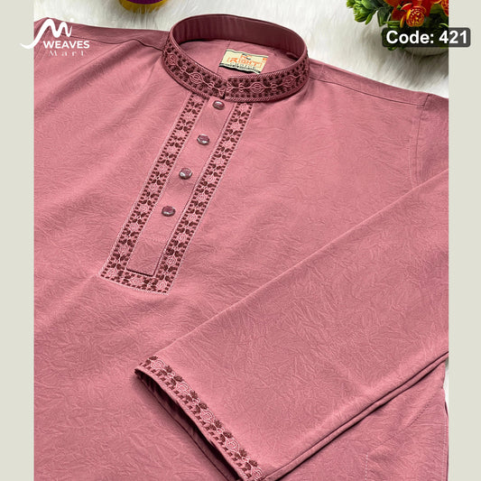 প্রিমিয়াম স্টিজ ভাংচুর আরামদায়ক পাঞ্জাবি কোড – 421