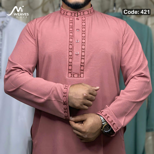 প্রিমিয়াম স্টিজ ভাংচুর আরামদায়ক পাঞ্জাবি কোড – 421