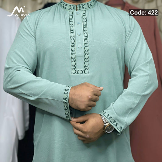 প্রিমিয়াম স্টিজ ভাংচুর আরামদায়ক পাঞ্জাবি কোড – 422