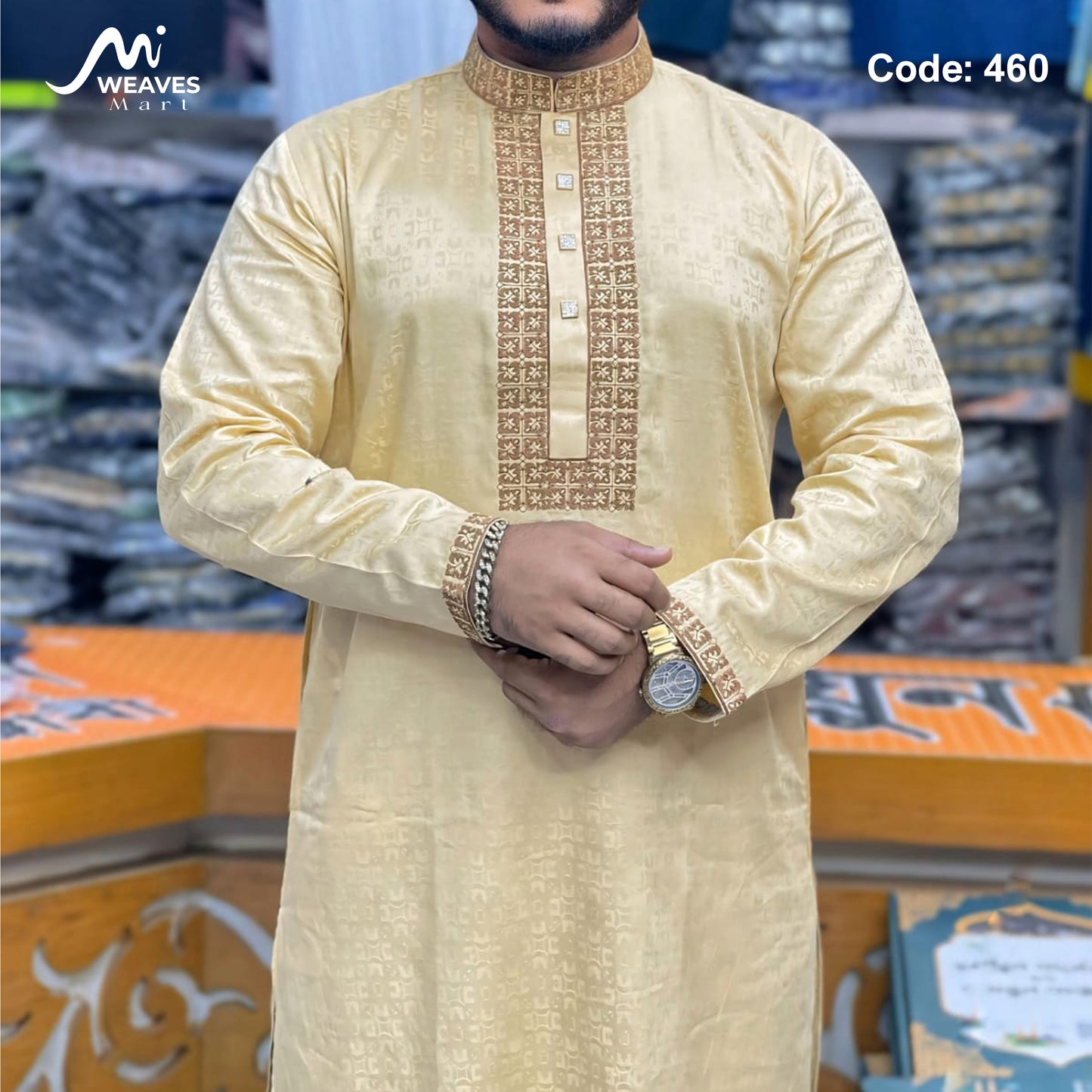 লাক্সারী প্রমিয়াম সুতি কাপড়ের পাঞ্জাবি - 460