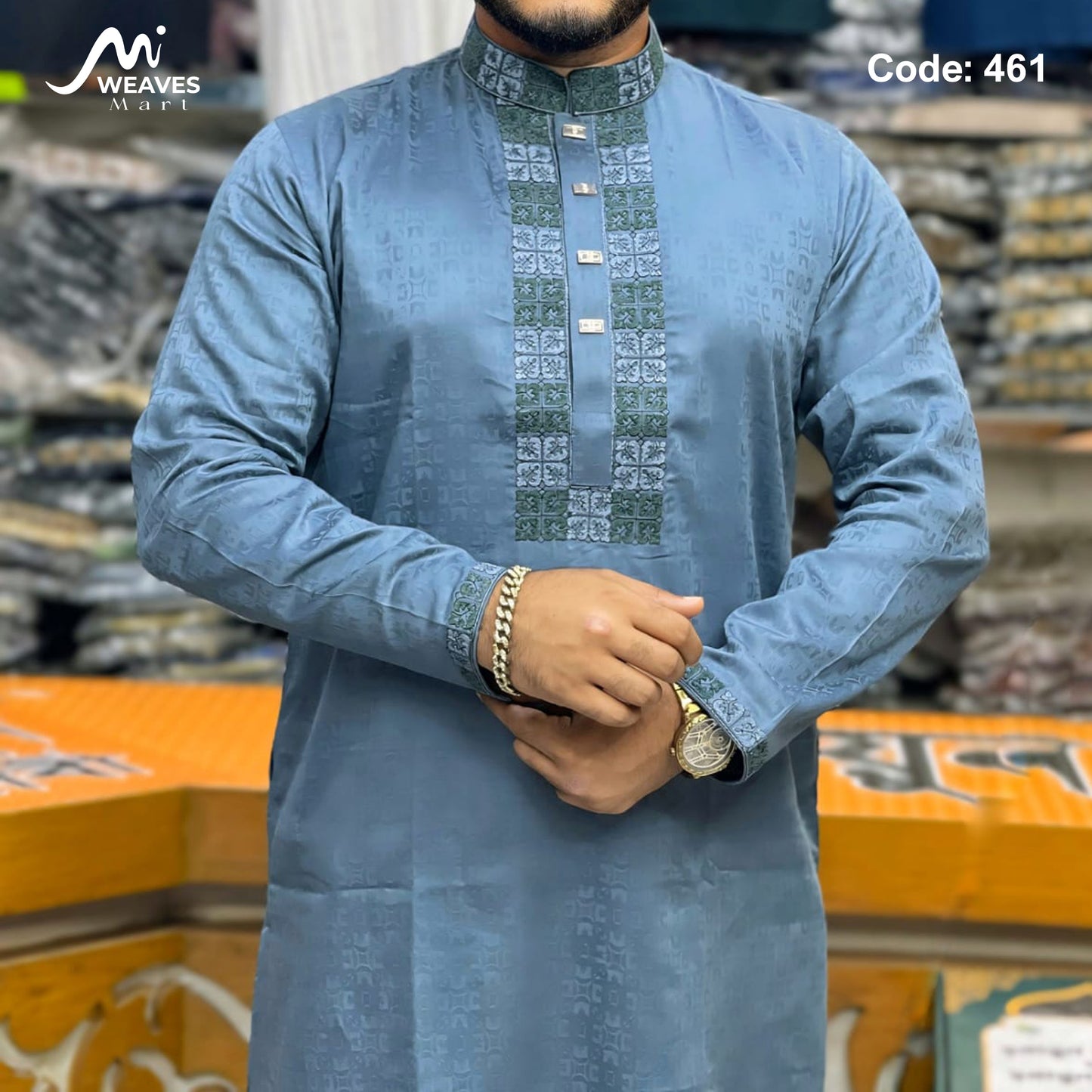 লাক্সারী প্রমিয়াম সুতি কাপড়ের পাঞ্জাবি  - 461