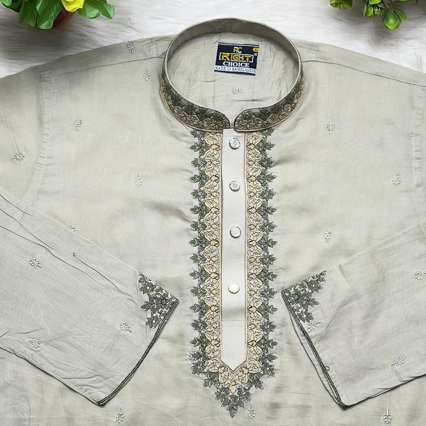 অরজিনিয়াল আদি ধুতি সুতি পাঞ্জাবি কোড - 473