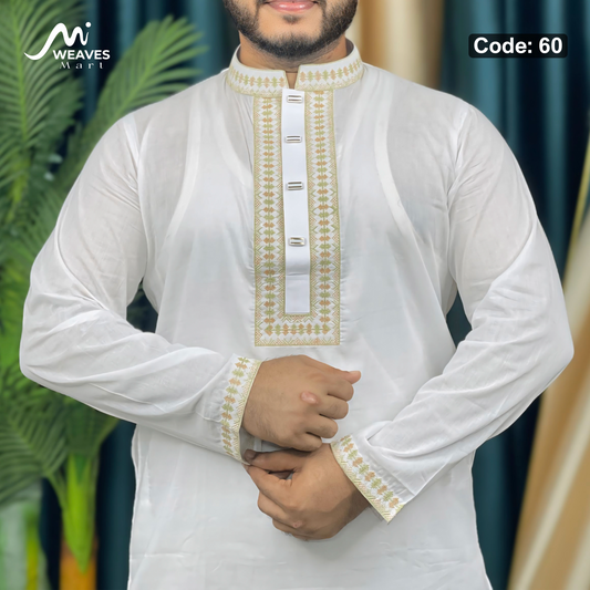 আদি ধুতি আরামদায়ক পাঞ্জাবি কোড -60