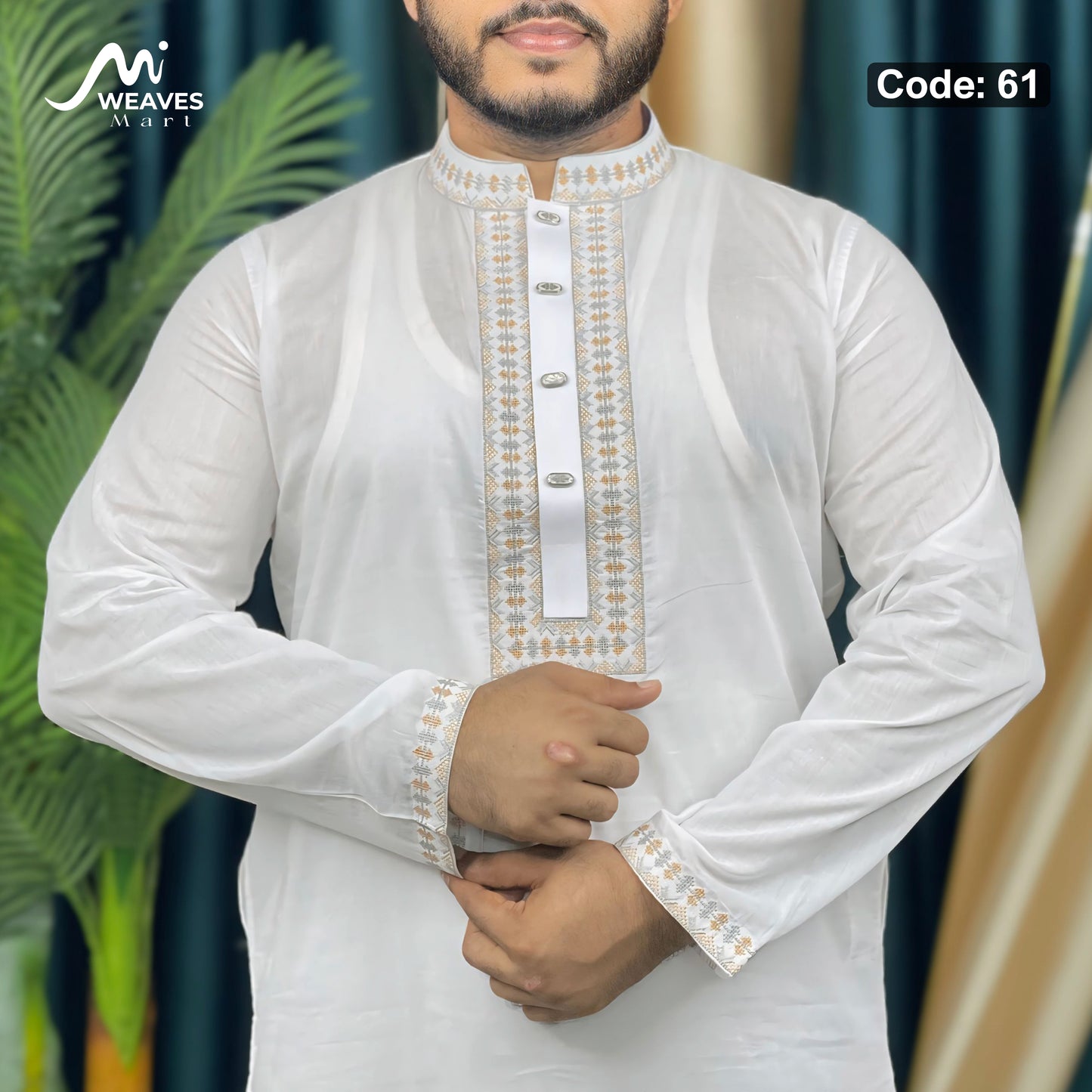 আদি ধুতি আরামদায়ক পাঞ্জাবি কোড -61
