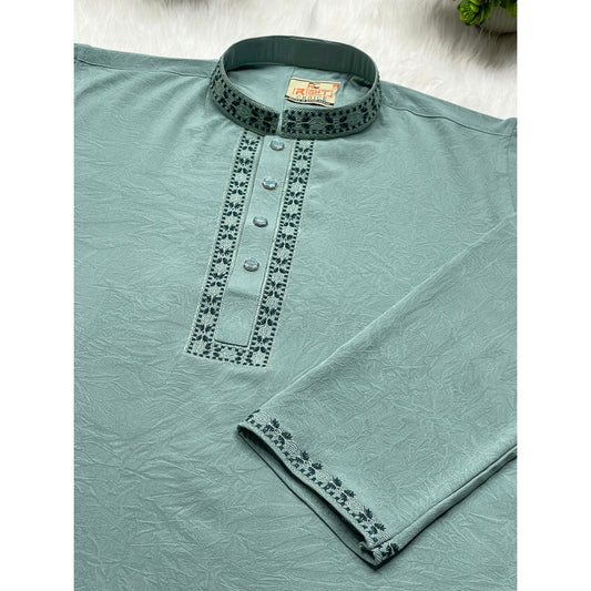 প্রিমিয়াম স্টিজ ভাংচুর আরামদায়ক পাঞ্জাবি কোড – 422