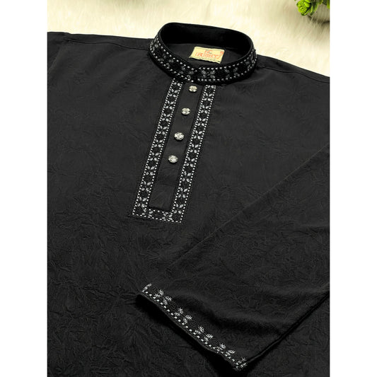 প্রিমিয়াম স্টিজ ভাংচুর আরামদায়ক পাঞ্জাবি কোড – 424