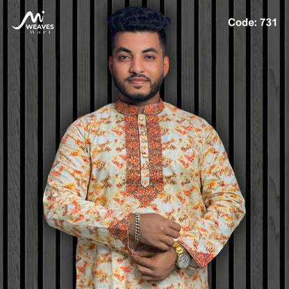 সুতি ডিজিটাল প্রিট পাঞ্জাবি - ৭৩১