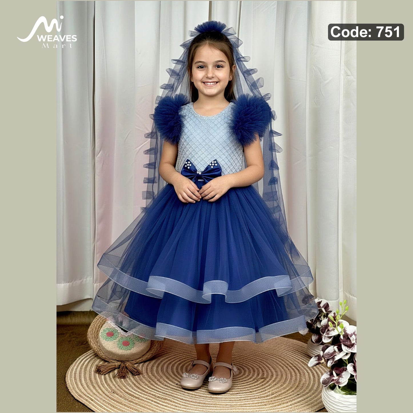 Baby Royal Purple Princess Dress - 751