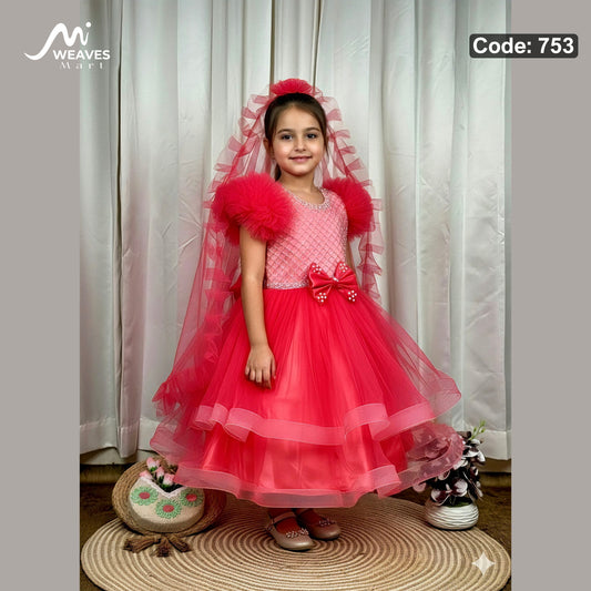 Baby Ruby Red Princess Dress - 753
