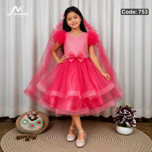 Baby Ruby Red Princess Dress - 753