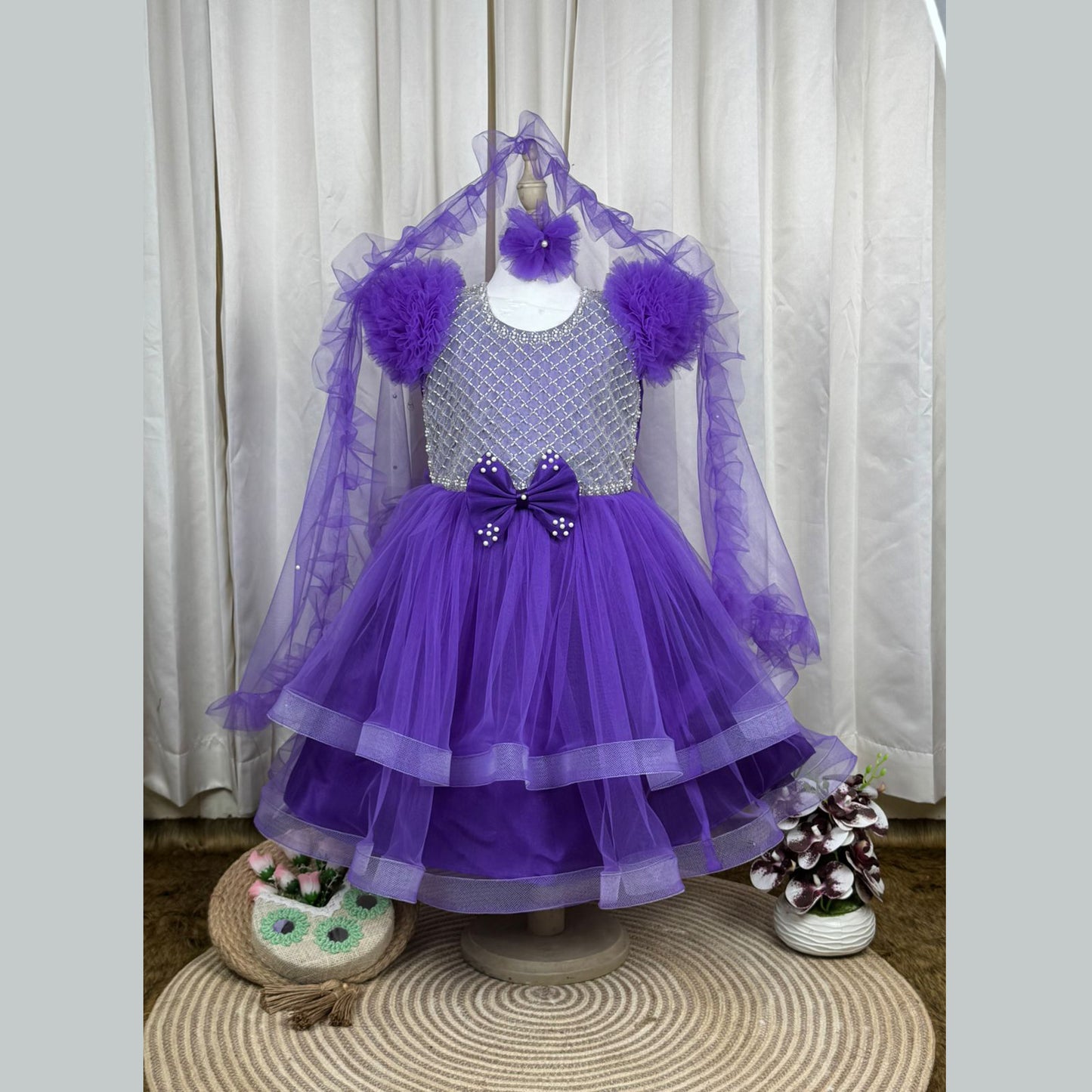 Baby Royal Purple Princess Dress - 752