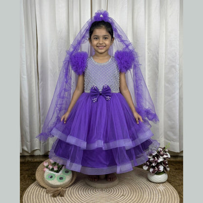 Baby Royal Purple Princess Dress - 752