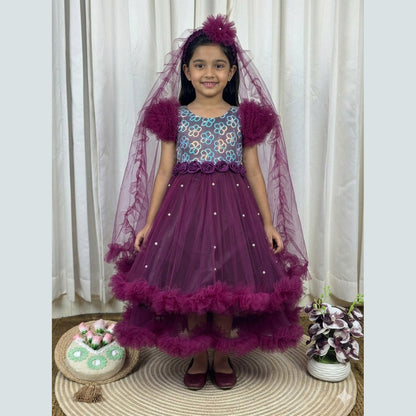 Baby Royal Purple Princess Dress - 762