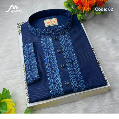 প্রিমিয়াম সুতি সিকুয়েন্স পাঞ্জাবি - 82