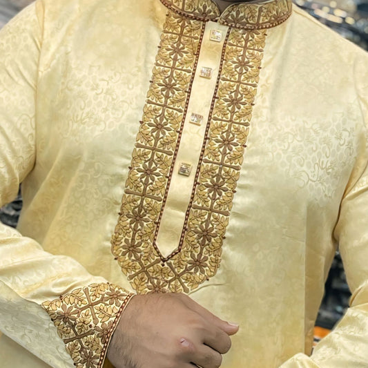 প্রিমিয়াম লাক্সারী সুতি কাপড়ের পাঞ্জাবি কোড - 153