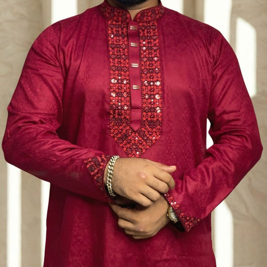 প্রিমিয়াম লাক্সারী সুতি কাপড়ের পাঞ্জাবি – 326