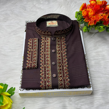 প্রিমিয়াম সুতি সিকুয়েন্স পাঞ্জাবি - 81